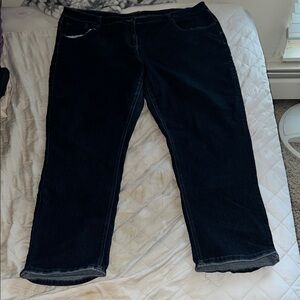 Elegant Black Straight Leg Women's Jeans